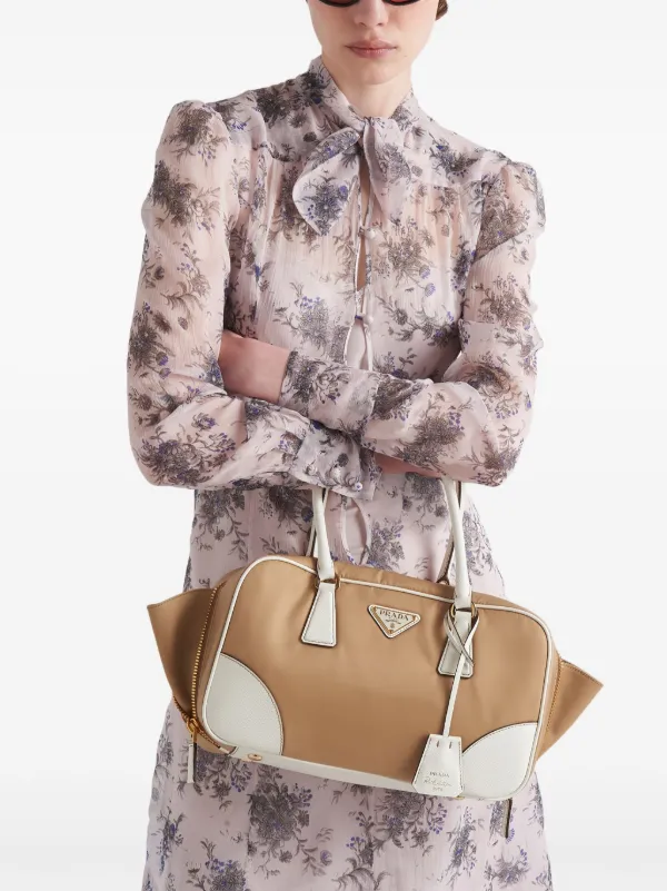 Prada フローラル シフォンドレス | ピンク | FARFETCH JP