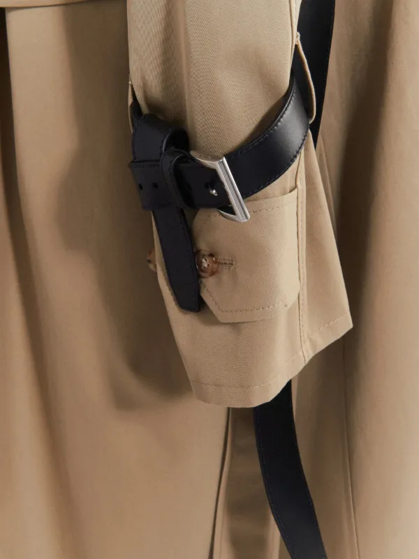 Prada double-breasted Trench Coat | Neutrals | FARFETCH