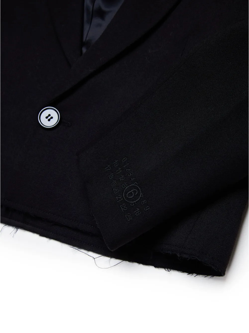 MM6 Maison Margiela Kids Blazer met enkele rij knopen Zwart