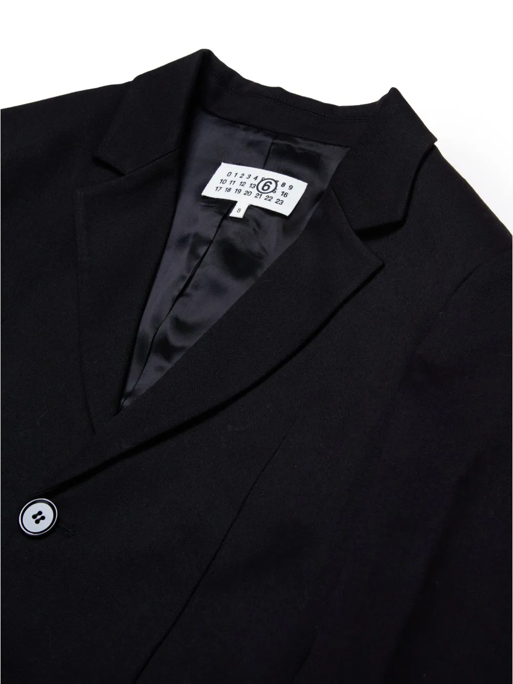 MM6 Maison Margiela Kids Blazer met enkele rij knopen Zwart