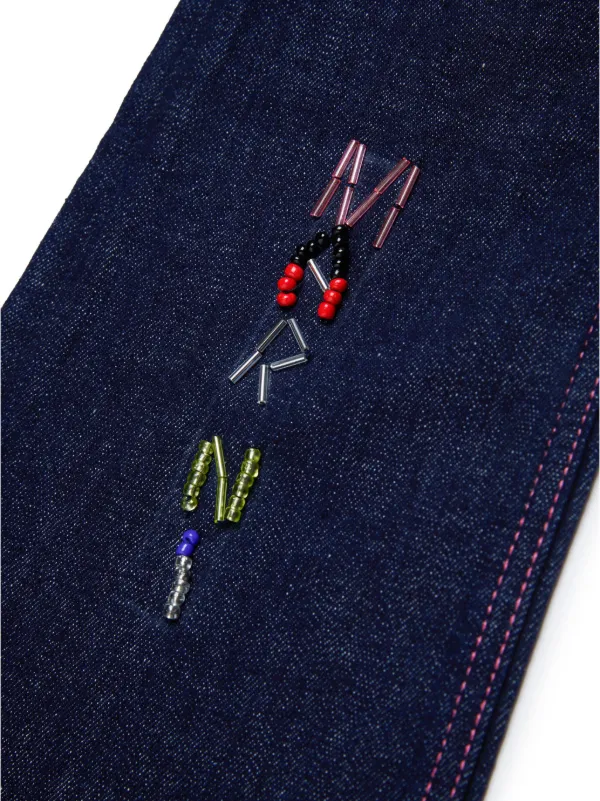 【新品】MARNI ORGANIC COTTON LOGO PATCHES Marni logo-patch Cotton T-shirt | Blue | FARFETCH PL