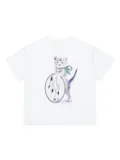 MM6 Maison Margiela Kids cat-print cotton T-shirt - White