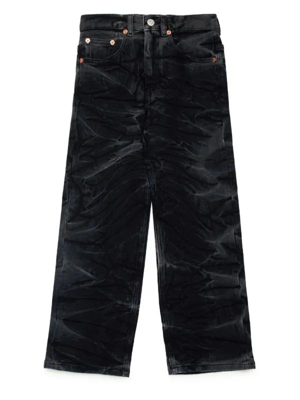 MM6 Maison Margiela Kids フェイデッド ジーンズ | ブラック