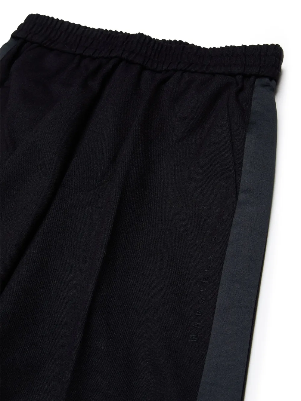 MM6 Maison Margiela Kids Broek met wijde pijpen Zwart