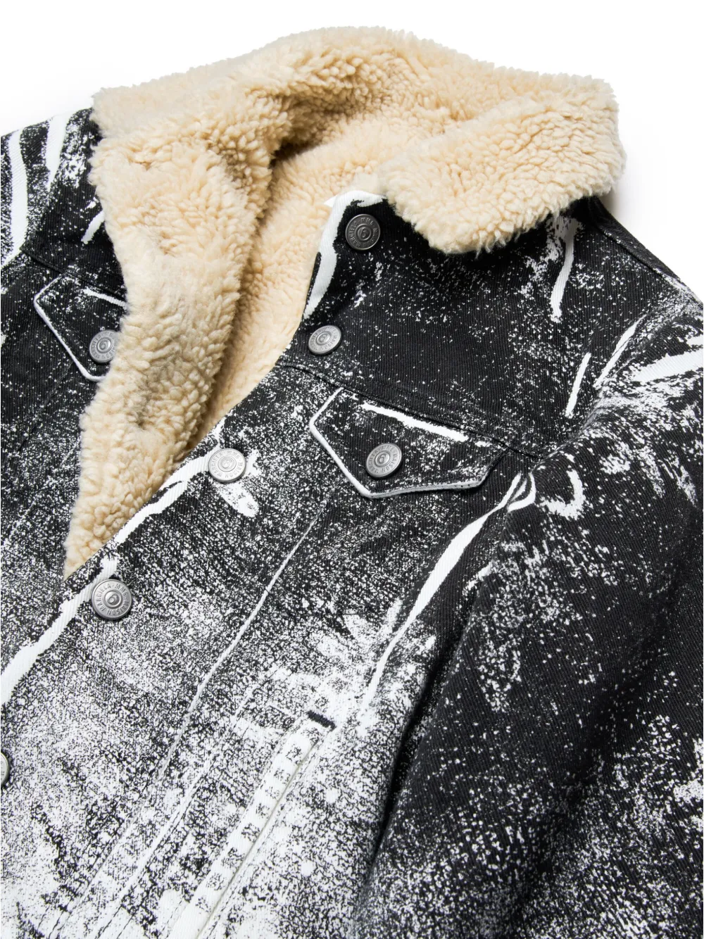 MM6 Maison Margiela Kids Denim jack Zwart