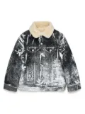 MM6 Maison Margiela Kids cotton denim jacket with lining - Black