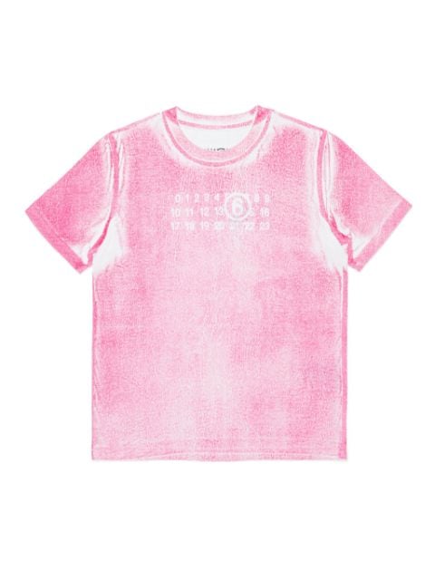 MM6 Maison Margiela Kids playera con motivo de números