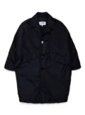 MM6 Maison Margiela Kids logo-embroidered padded coat - Black
