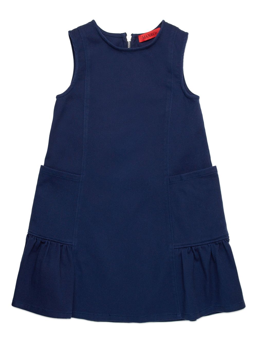 MAX&Co. Kids ruffle-hem sleeveless dress - Blue