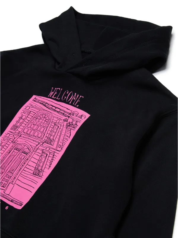 MM6 Maison Margiela Kids グラフィック パーカー | ブラック 
