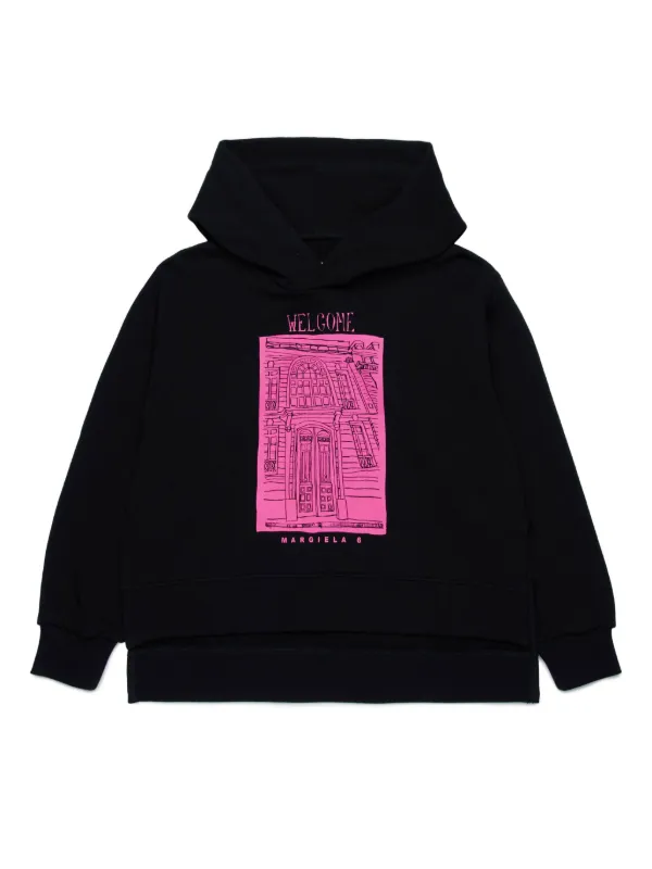 MM6 Maison Margiela Kids グラフィック パーカー | ブラック 