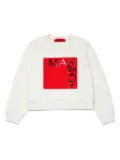 MAX&Co. Kids logo-print cotton sweatshirt - White