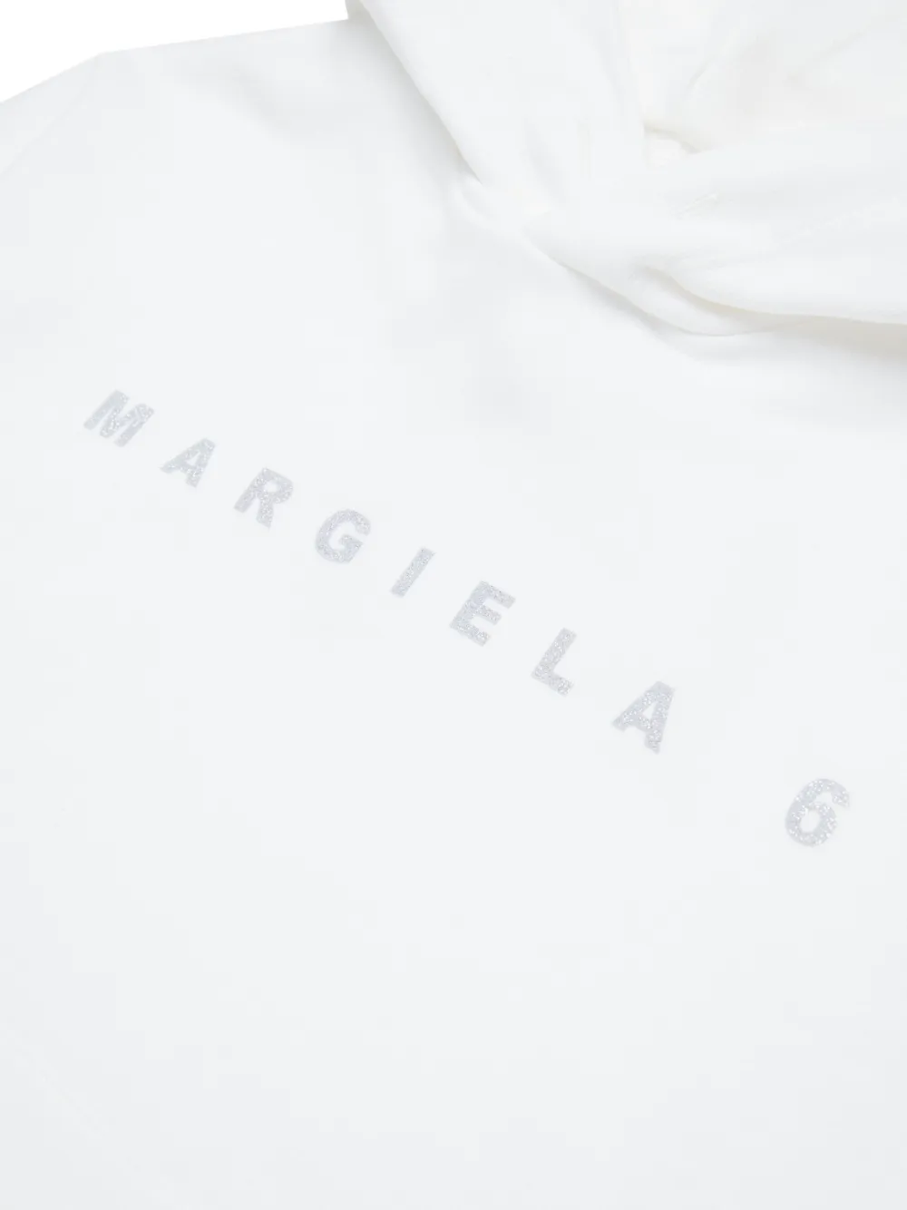 MM6 Maison Margiela Kids Hoodie met logoprint Wit