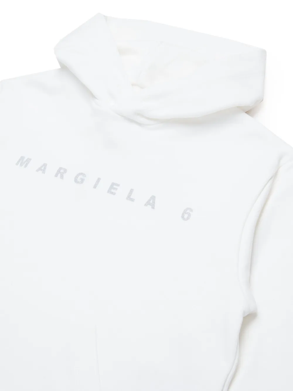 MM6 Maison Margiela Kids Hoodie met logoprint Wit