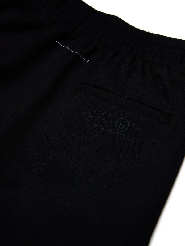 MM6 Maison Margiela Kids ワイド カーゴパンツ | ブラック MM6 Maison Margiela Kids ワイド カーゴパンツ | ブラック
