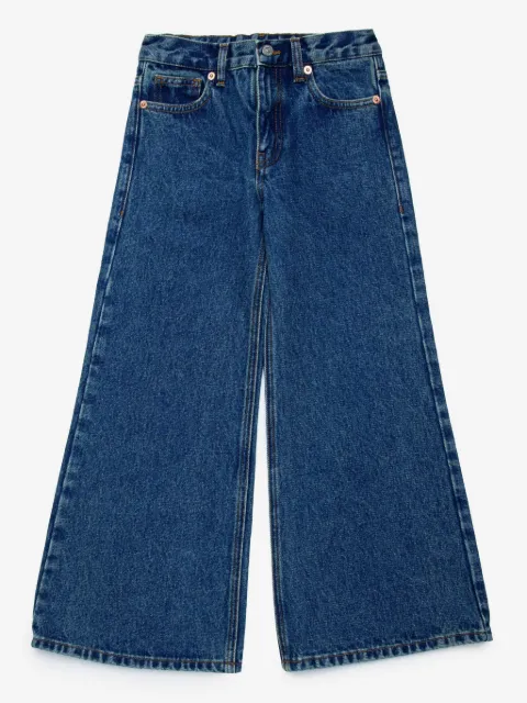 MM6 Maison Margiela Kids wide leg cotton jeans