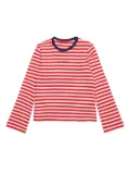 MAX&Co. Kids striped cotton T-shirt - Red