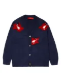MAX&Co. Kids embroidered knitted cardigan - Blue