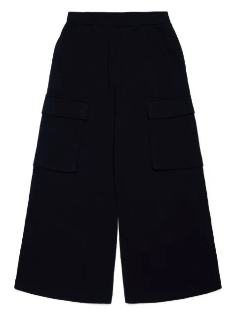 MM6 Maison Margiela Kids pantalon ample à numéro signature brodé