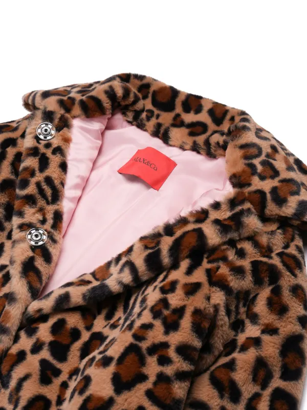 Kids leopard coat online