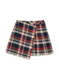 MAX&Co. Kids checked cotton skirt - Blue