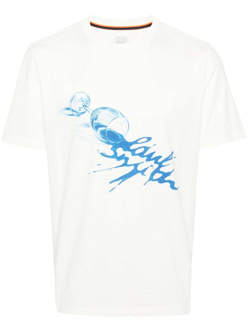 Paul Smith Logo-print Cotton T-shirt In Neutrals