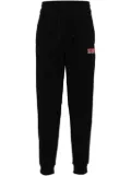 HUGO logo-print cotton track pants - Black