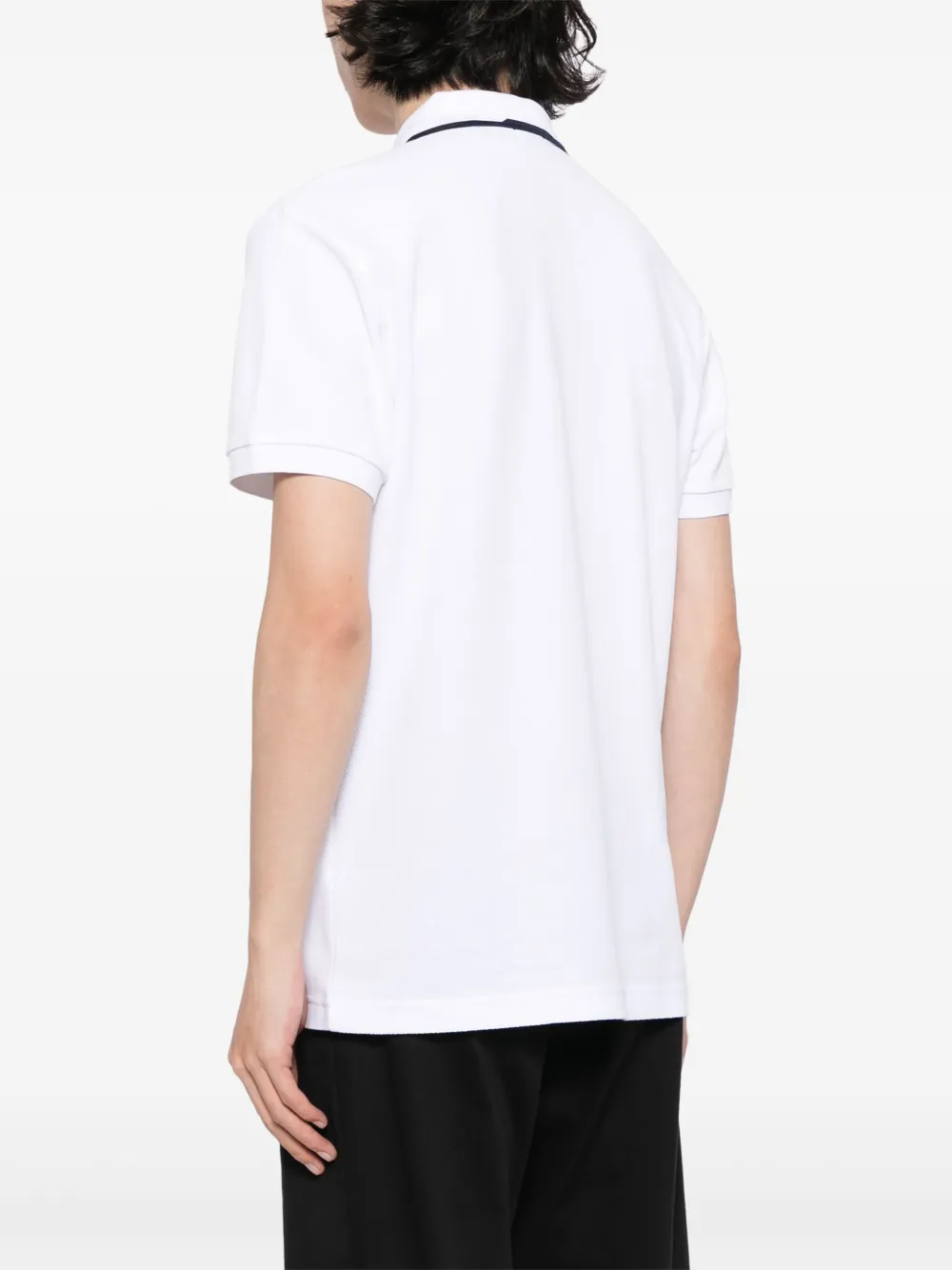 BOSS Poloshirt met logoprint Wit
