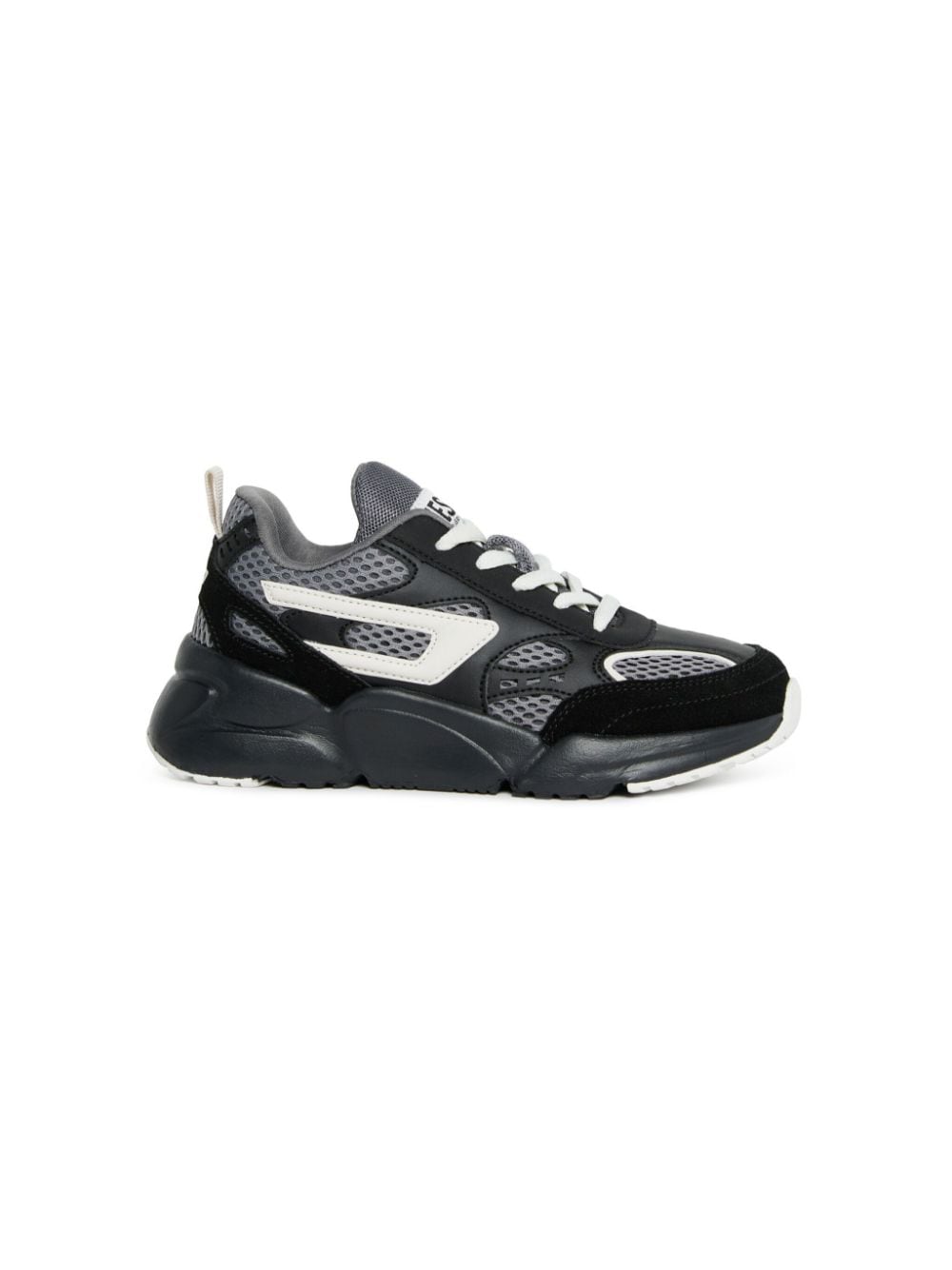 Diesel Kids Low Millenium sneakers met vlakken - Zwart