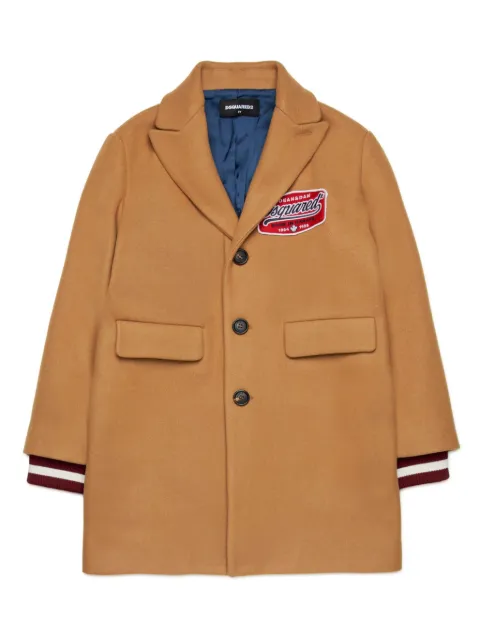 DSQUARED2 KIDS logo-patche single-breasted blazer