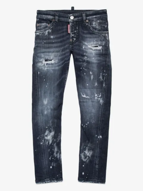 DSQUARED2 KIDS Twist distressed jeans