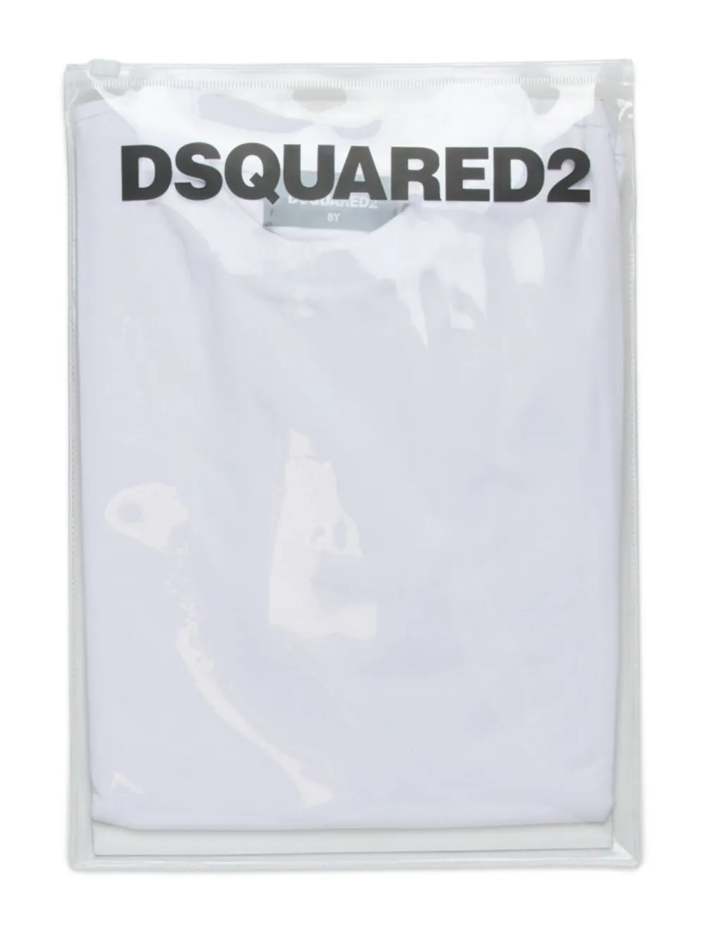 DSQUARED2 KIDS T-shirt met logoband Wit