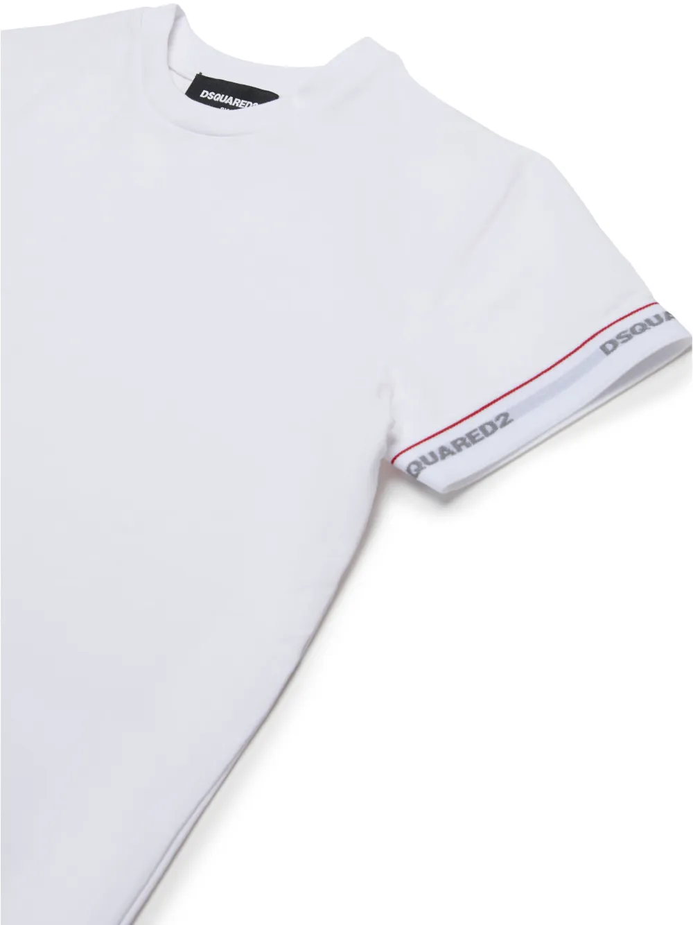 DSQUARED2 KIDS T-shirt met logoband Wit