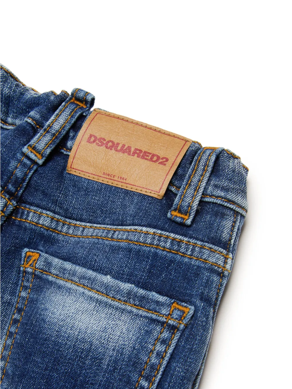 DSQUARED2 KIDS Skinny jeans met effect Blauw