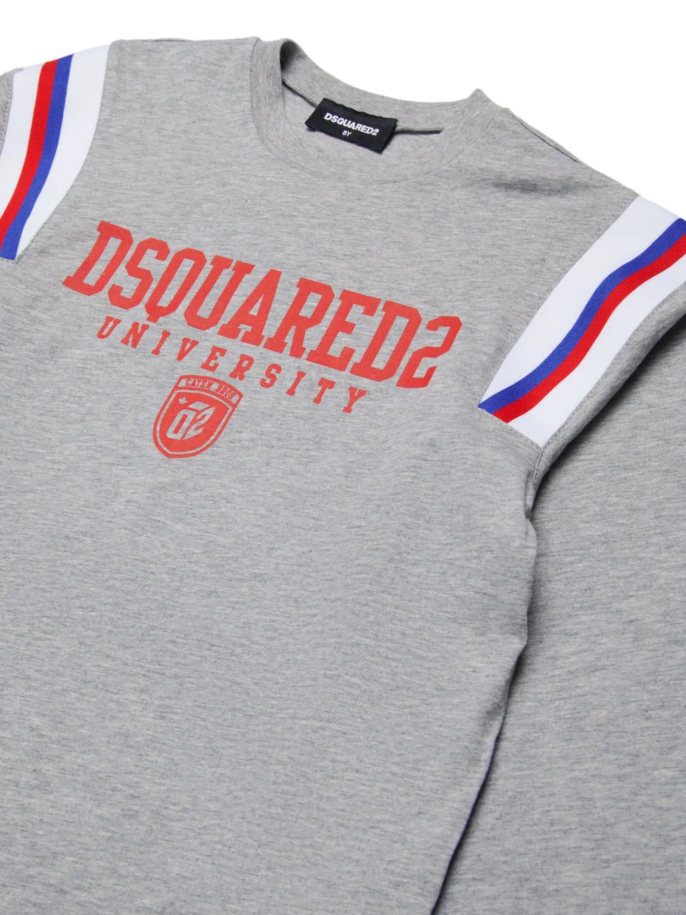 Dsquared2 Logo-print Cotton T-shirt In Grey