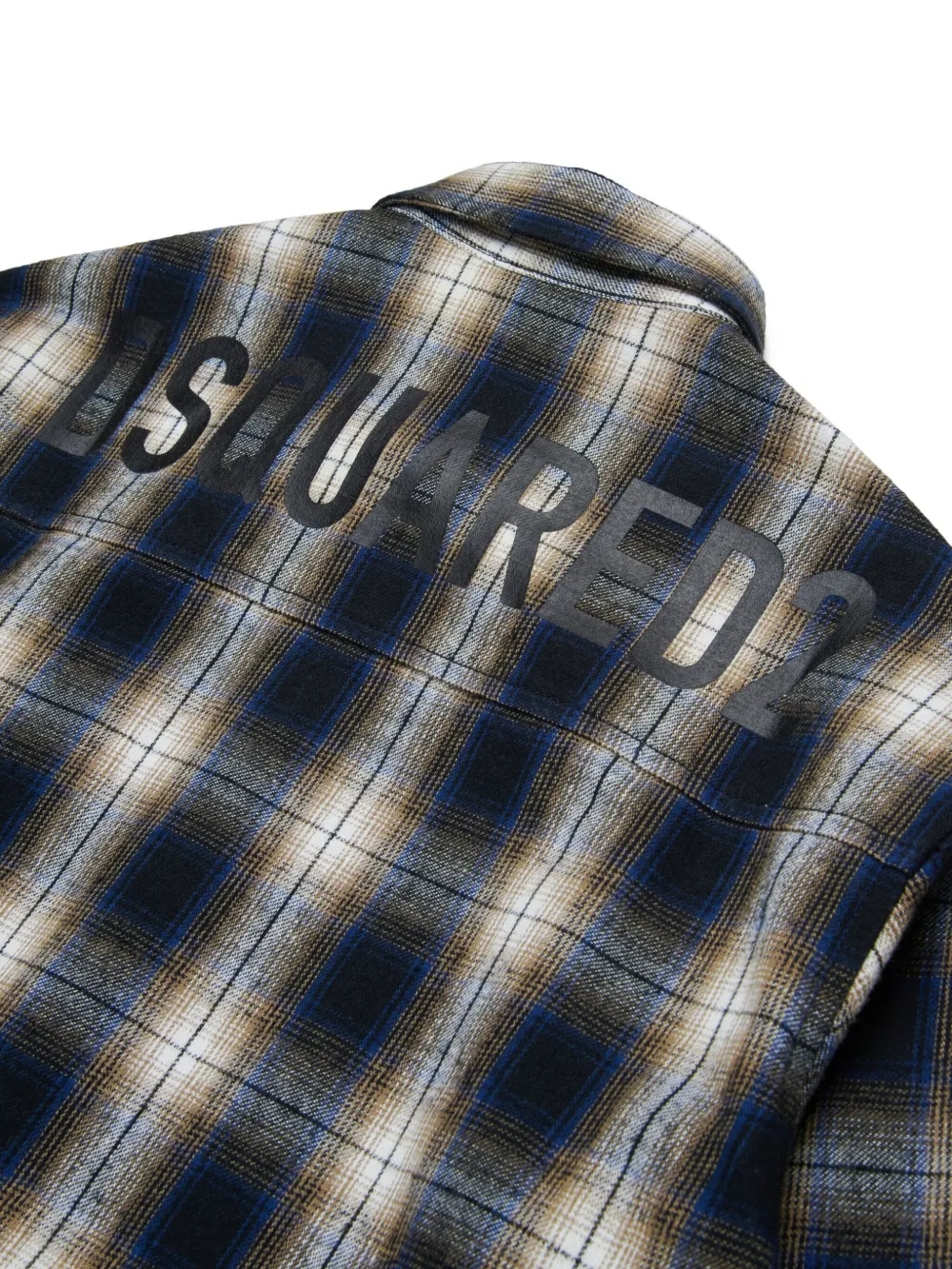 DSQUARED2 KIDS Geruit shirt Zwart
