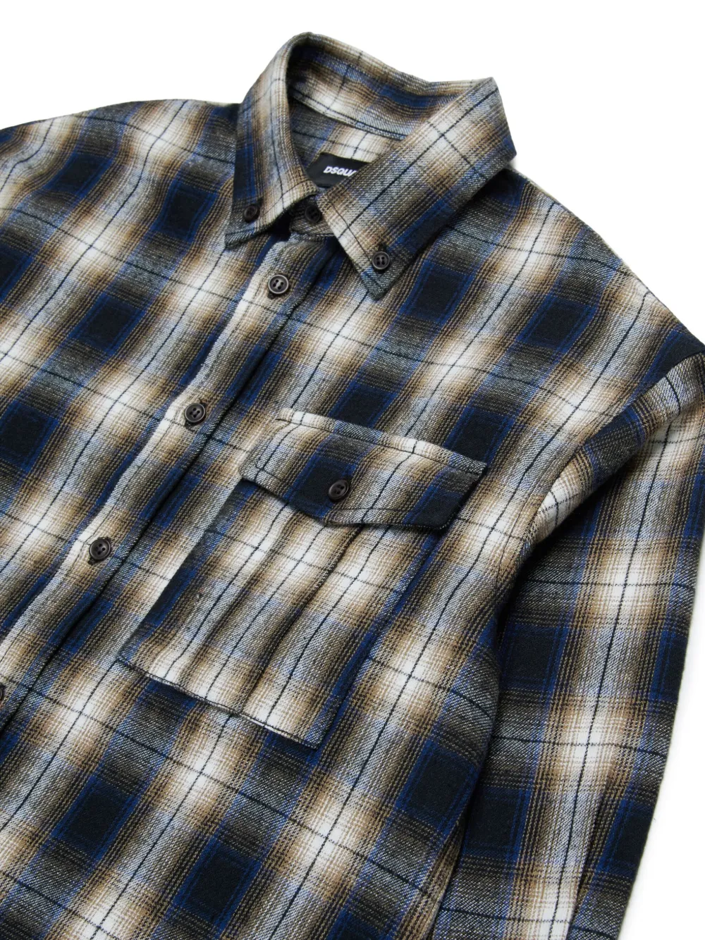 DSQUARED2 KIDS Geruit shirt Zwart
