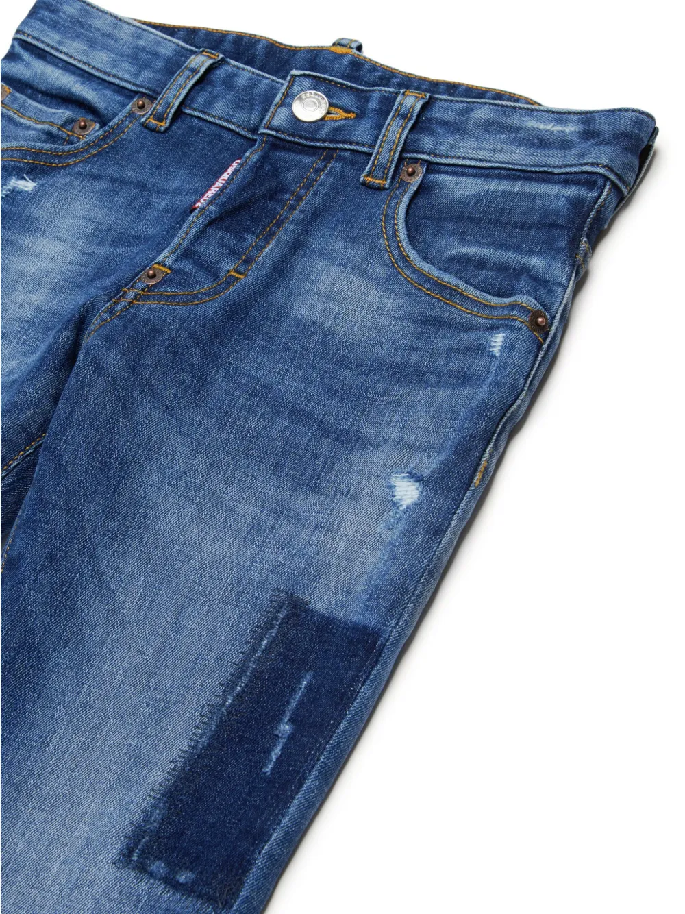 DSQUARED2 KIDS Skater gescheurde jeans Blauw