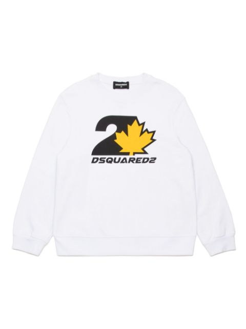 DSQUARED2 KIDS logo-print cotton sweatshirt