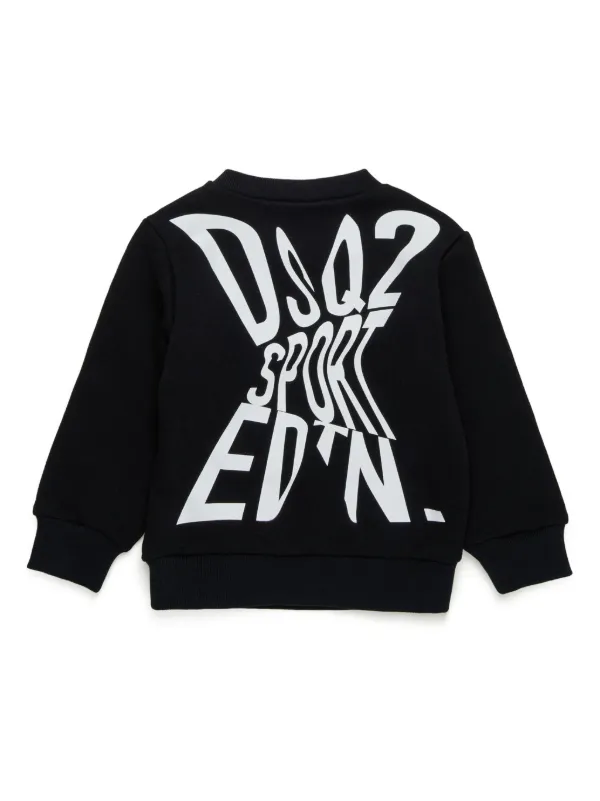 DSQUARED2 KIDS x EDTN logo-print Sweatshirt Black FARFETCH IN