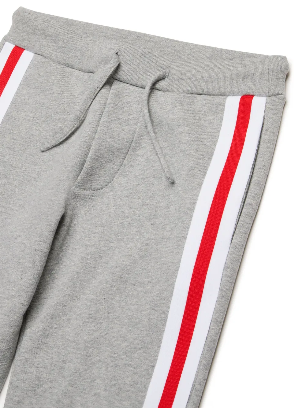 DSQUARED2 KIDS Katoenen trainingsbroek met geborduurd logo Grijs