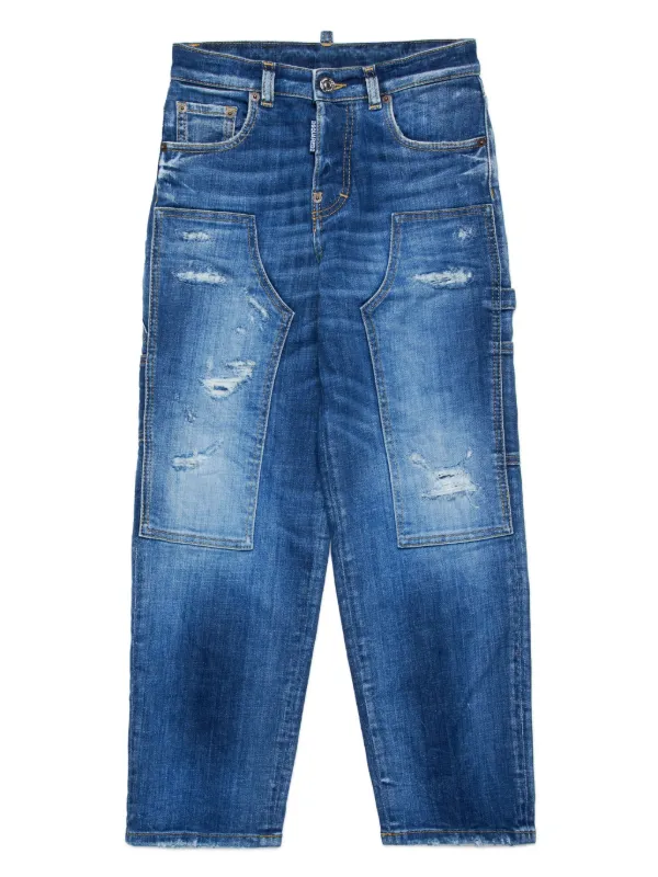 DSQUARED2 キッズ　ダメージ加工 デニム　4Y DSQUARED2 キッズ ダメージ加工 デニム 4Y DSQUARED2 キッズ ダメージ