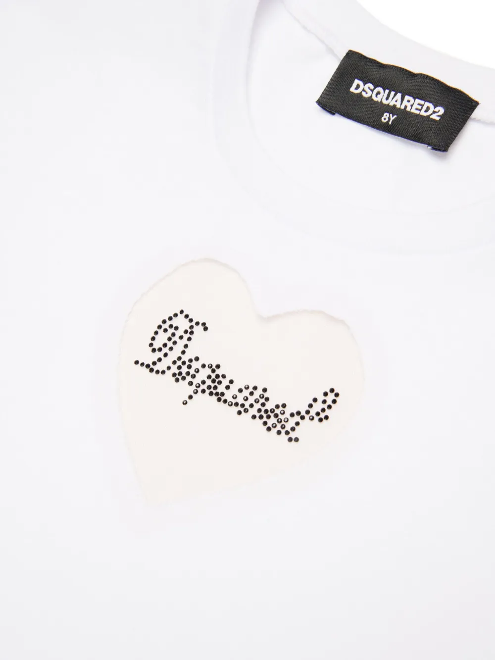 DSQUARED2 KIDS Katoenen T-shirt met logopatch Wit