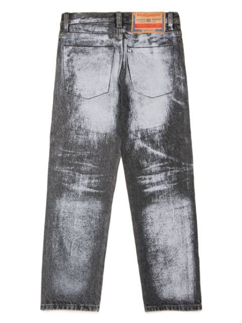 logo-print straight-leg jeans