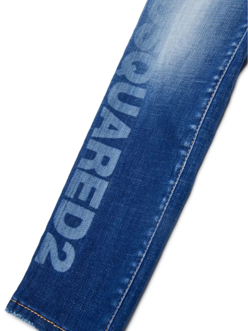 Dsquared2 Clement Whiskering-effect Jeans In Blue