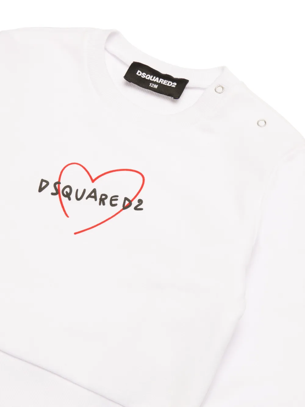Dsquared2 Logo-print Cotton Sweatshirt In White