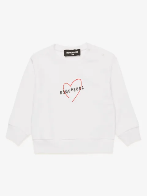 DSQUARED2 KIDS sweat en coton à logo imprimé