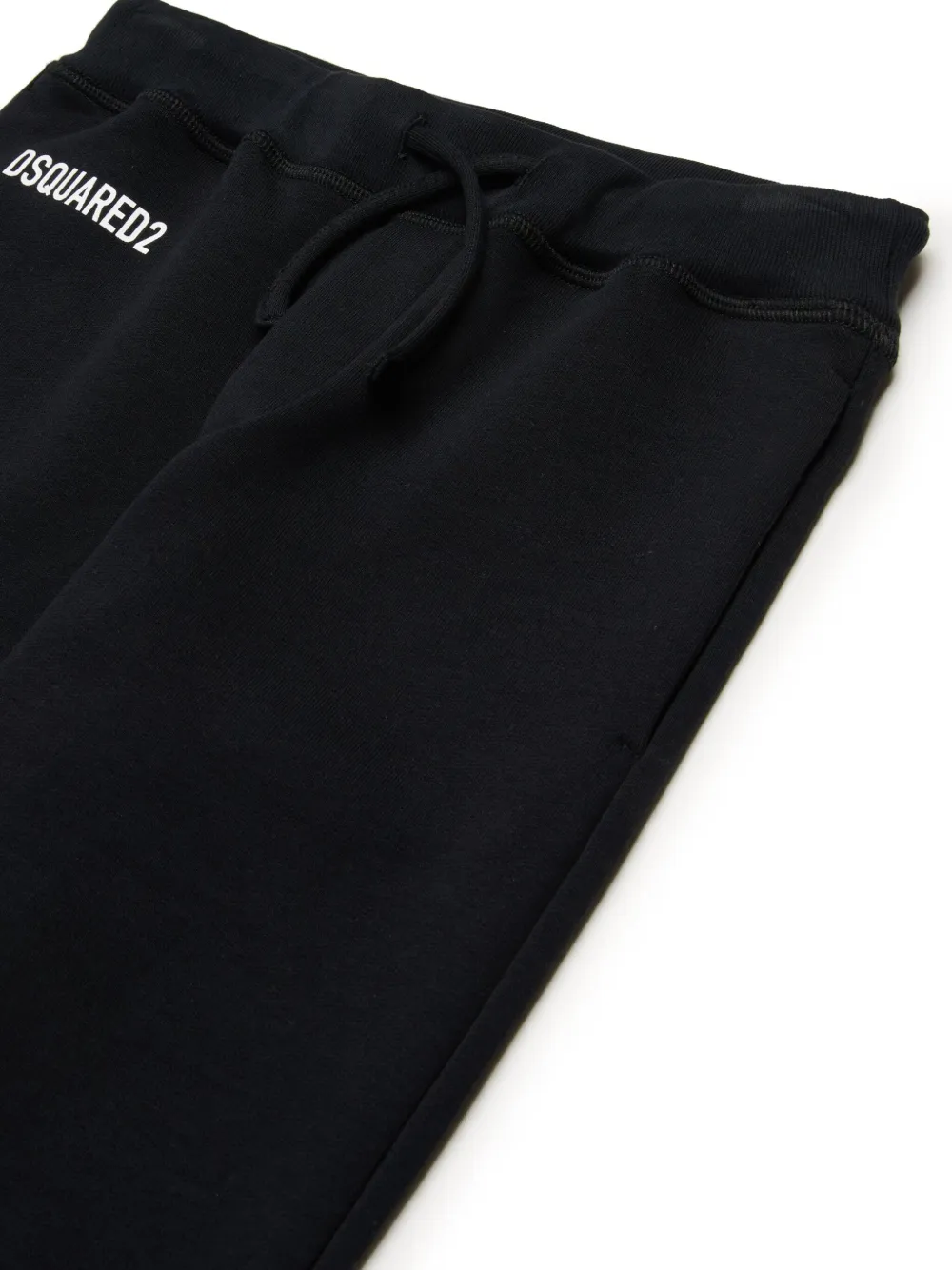 DSQUARED2 KIDS Katoenen trainingsbroek met logoprint Zwart