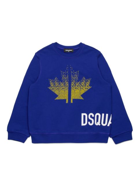 DSQUARED2 KIDS logo-print cotton sweatshirt