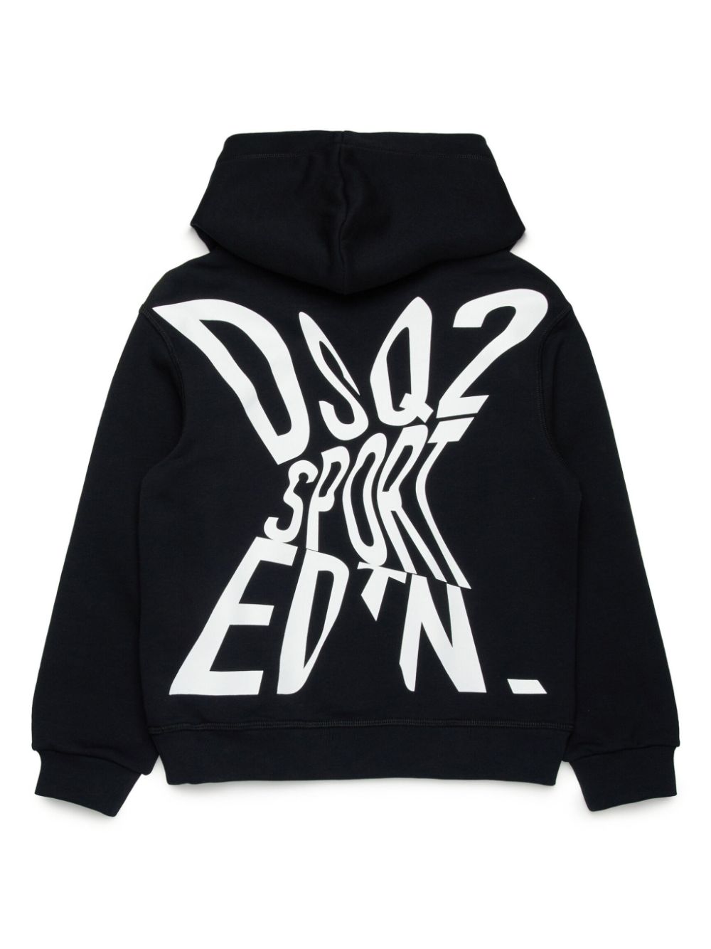 DSQUARED2 KIDS Hoodie met logoprint - Zwart